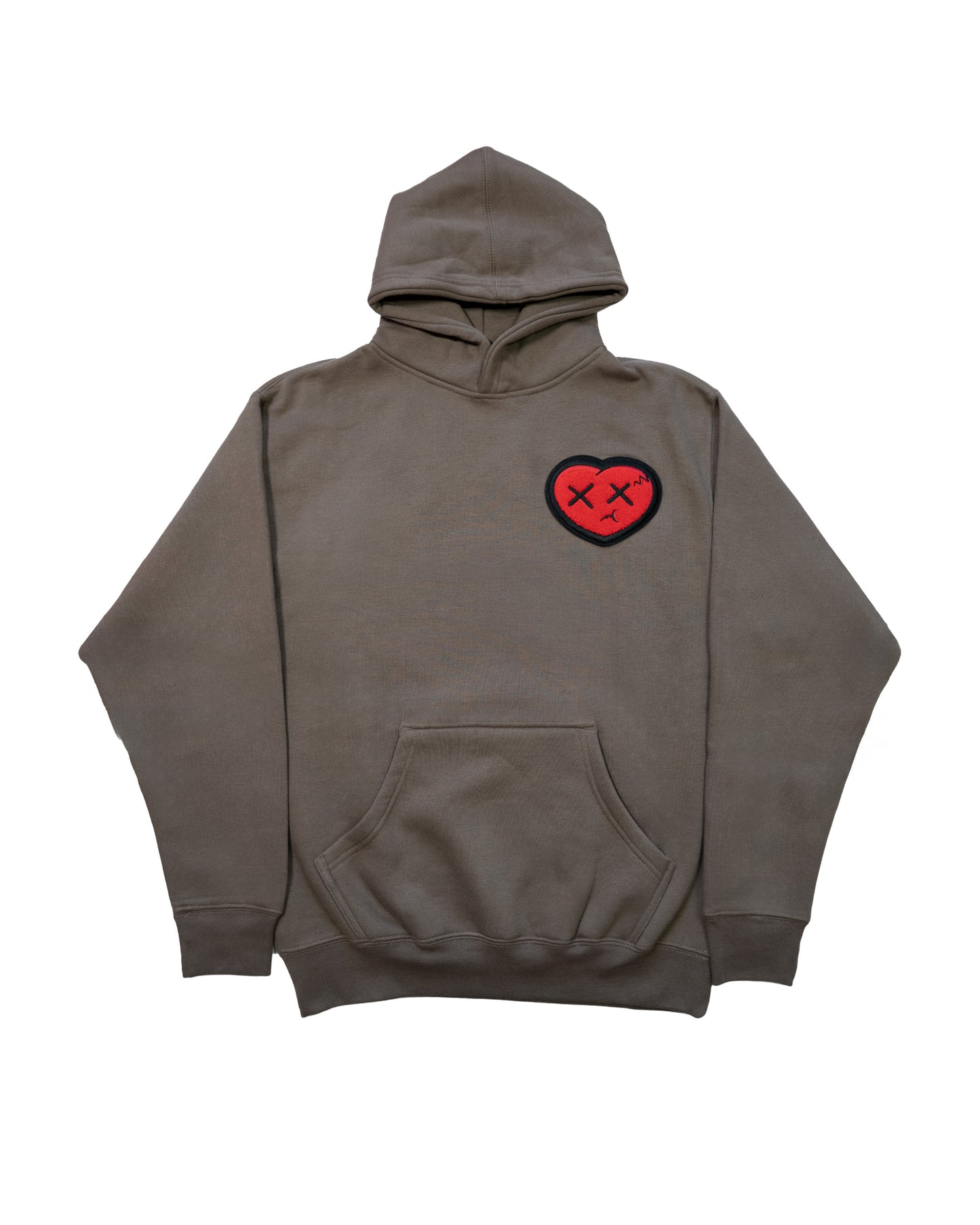 Oversized Pullover Hoodie - Brown