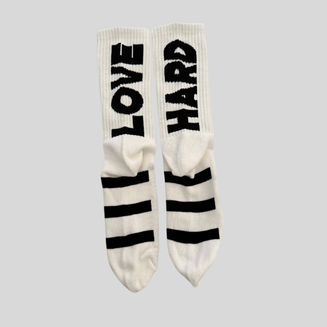 Love Hard Socks | White